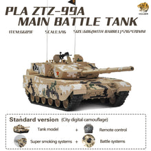 Charger l&#39;image dans la galerie, HOOBEN RC RTR Tanks 1/16 Chinese Developed Type ZTZ 99A PLA Third Generation Main Battle Army Tank MBT Assembled and Painted 6609
